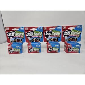 Vintage  Snap Sights 35mm Color Film 200 Speed 24+3 NEW 4 Pack